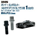 【最大2,000円OFF】RIVAI 17HEXボルト M14xP1.5 27mm ブラック メッキ 一台分 20本セットメルセデスベンツ SLクラス R231 2012年3月以降