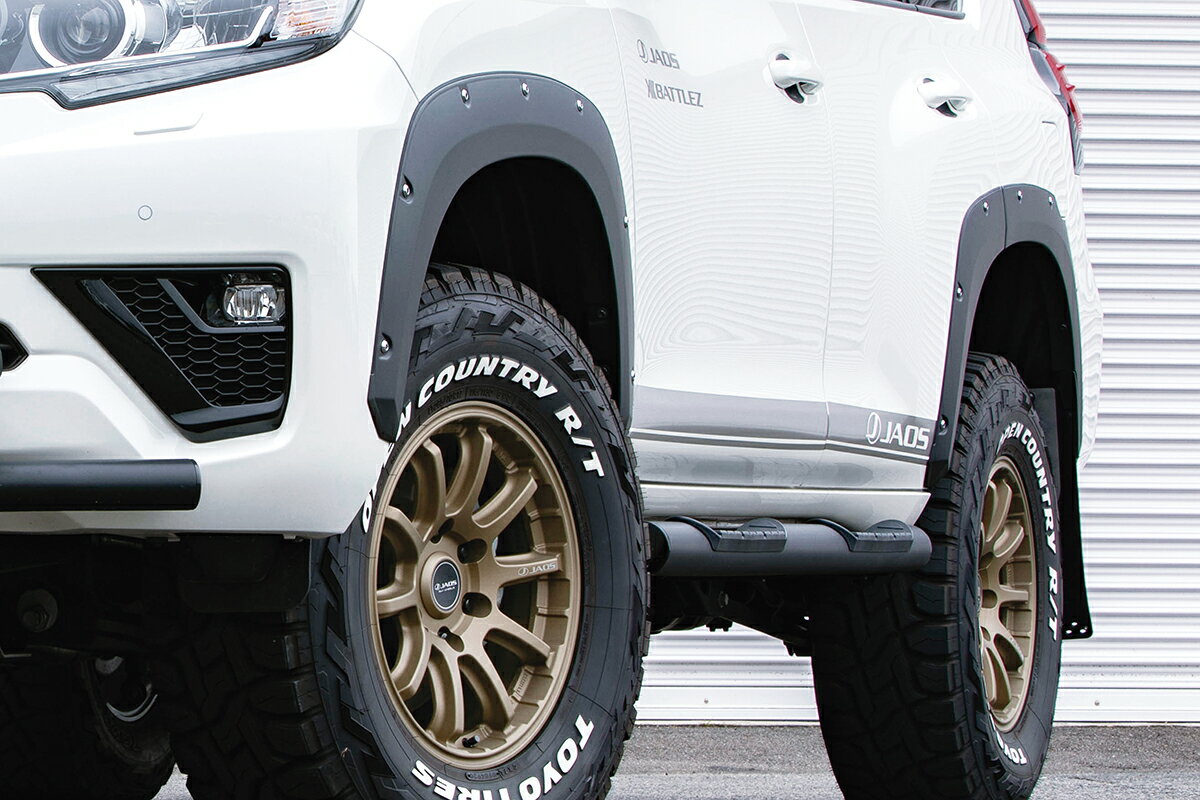 【最大2000円OFF】JAOS フェンダーガーニッシュ type-X 塗装品 マットブラック JAOSマッドガード V装着..