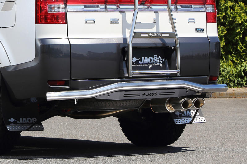 【複数購入P10倍】JAOS ジャオス リヤスキッドバー ポリッシュ／ブラック デリカ D:5 07.01- B154304B REAR SKID BAR 送料無料 B154304B