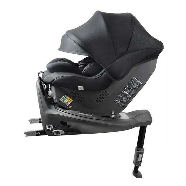 BRIDE Konforte ISOFIX チャイルドシート ベビー 日よけ バケットシート 回転式 首 まくら 新生児 カバー クッション ギフト お祝い 出産祝い プレゼントBRCH01 フード付き サポート 赤 黒 ISOFIX 新生児 ～ 4歳児 耐荷重 18kg 安全 R129 対応 LEAMAN リーマン 共同開発