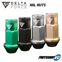 6穴用 24個セット DELTA FORCE MIL NUTS M12xP1.5 M12xP1.25 19HEX 4個入りx6set デルタフォース ミルナット 選べる4カラー 軽量アルミナット 高強度 貫通タイプ ナット ジュラナット ホイール 交換 グリーン ブラック シルバー ベージュ