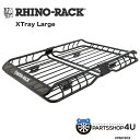 【RHINO-RACK】ライノラック XTray Large ルーフマウント カーゴ バスケットかご 黒 ルーフラック 防さび 防錆び カーキャリアアウトドア ...