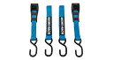 【RHINO-RACK】 TIE DOWN STRAP WITH HOOK 3M (PR) ライノラック タイダウンストラップ＆フック 3m タイダウンベルトセット ブルー (STRAIGHT/ストレート) アウトドア キャンプ 高強度 ハイエース