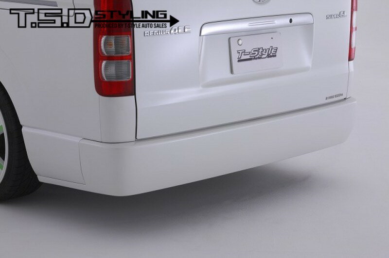 【最大2000円OFF】TSD styling 3型4型エアロ HIACE リヤバンパー (全型共通ナロー) 未塗装ハイエース 1..