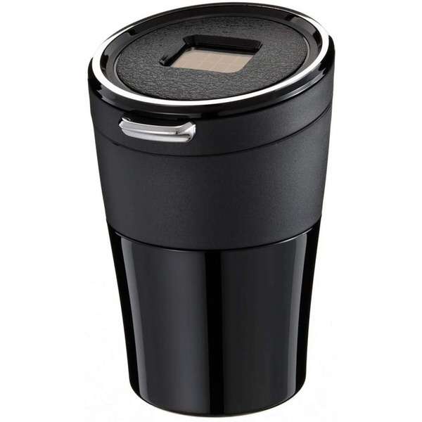 【アウトレット】【愛煙家専用】センサーイルミアッシュ 本革調 JK110カー用品 灰皿 アッシュ 光る 太..