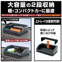 2段トレイ 本革調 JK79 カー用品 携帯電話ホルダー スマホホルダー iPhoneホルダー ダッシュボード スマホ 鍵 サングラス 蓋つき 便利 シンプル 旅行 有効利用 車 NAPOLEX【純正感覚】【即納】ナポレックス JK-79