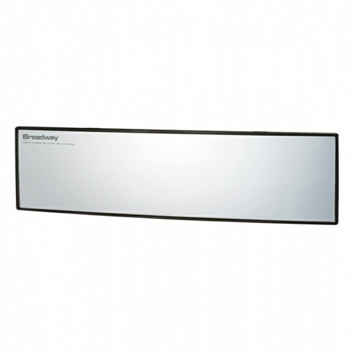 【車用ワイドルームミラー】ナポレックス BW-867 300mm 曲面鏡 アルミ鏡 BW867 カー用品 車用ルームミラー バックミラー 広角 クローム ゴム グリップ 死角 確認 巻き込み 斜め後ろ 高精度 旅行 ドライブ 行楽 観光 レジャー NAPOLEX