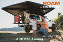 ROAM AWNING ARC 270 DRIVER 車載用オーニング ポリコットン アルミ ロームアドベンチャー オートキャンプキャンプ アウトドア 外遊び アメリカ 車中泊 オフロード カーサイドタープ