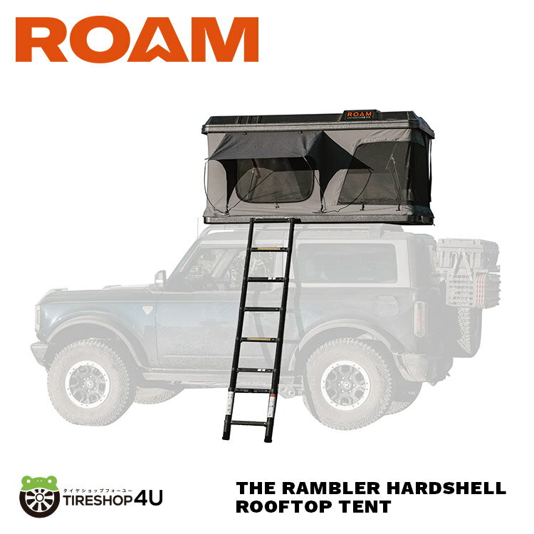 ルーフトップテントTHE RAMBLER HARDSHELL ROOFTOP TENT ルーフテント ランブラー プラスチック、コッ..