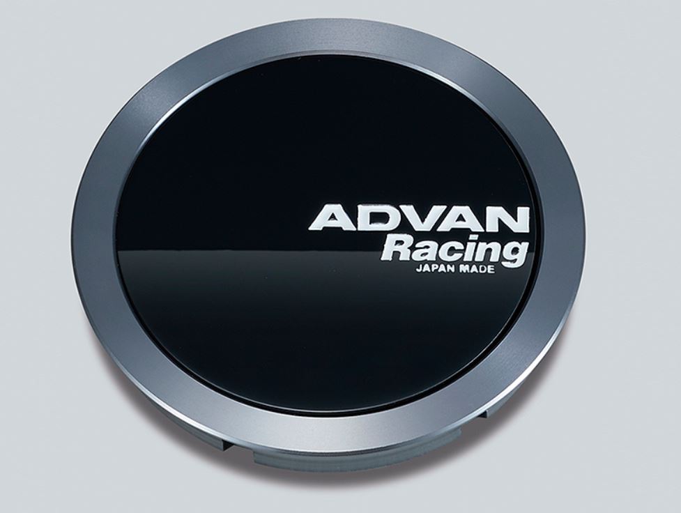 ADVAN Racing C/C φ73 φ63 グロスブラック&ハイパーブラックリング 白文字(GB) V4828