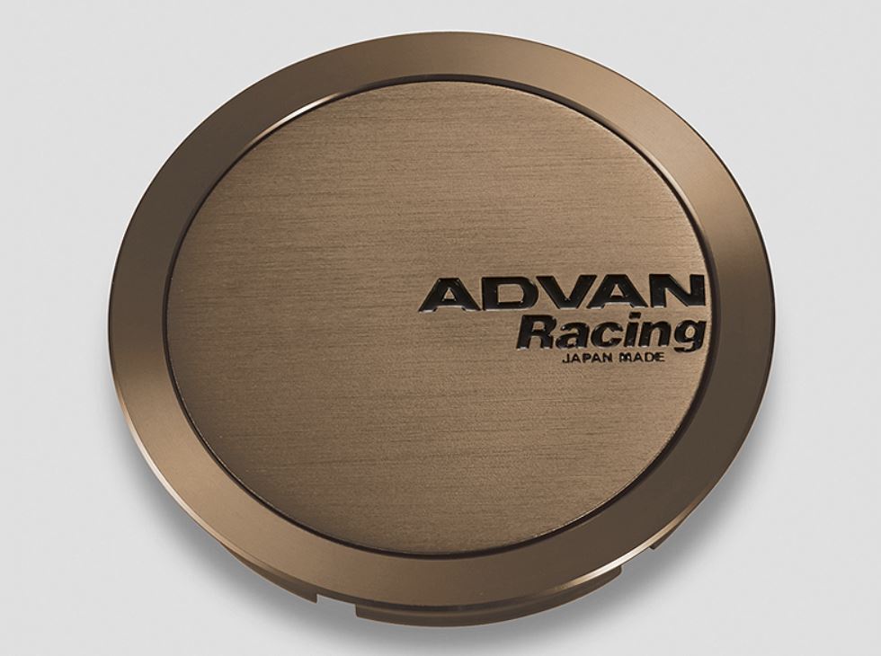 ADVAN Racing センターキャップ C/C φ73 φ63 フルフラット アンバーブロンズメタリック+黒文字 V3219 V3222