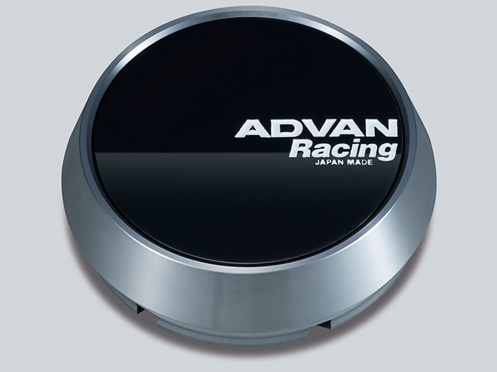ADVAN RacingC/C ミドル φ73 φ63 グロスブラック＆ハイパーブラックリング +白文字（GB） V4830