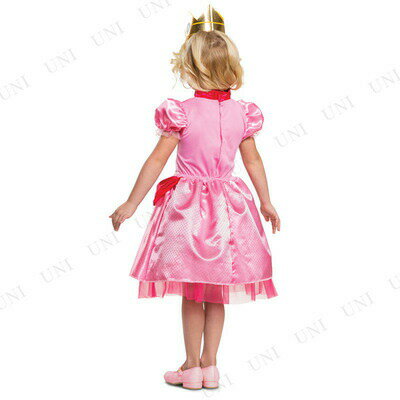 コスプレ 仮装 ピーチ姫 子供用 Tod S(2T) 【 コスプレ 衣装 ハロウィン 仮装 コスチューム 子供 アニメ キッズ スーパーマリオ グッズ 子ども用 パーティーグッズ こども ゲームキャラ 女の子 正規ライセンス品 マリオブラザーズ キャラクター 】