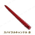 12インチスパイラルキャンドル 赤 シュリンク