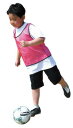 【取寄品】 チームベスト大(無地) 赤 【 小学生 運動会用品 ユニフォーム 衣装 競技用グッズ 】
