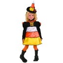 コスプレ 仮装 子ども用キャンディコーンウィッチTod 【 コスプレ 衣装 ハロウィン 仮装 コスチューム 子供 可愛い 魔女 キッズ パーティーグッズ 魔法使...