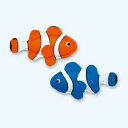 【取寄品】 カクレクマノミ2色セット 【 POP 飾り 夏 ディスプレイ 店舗装飾品 サマー 海の日 販促品 デコレーション 】