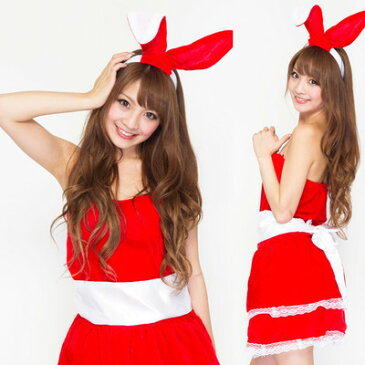 サンタ コスプレ ビッグリボンスカートサンタ 【 コスプレ 衣装 セクシー コスチューム ノースリーブ レディース サンタ ワンピース 女性用 サンタコスプレ サンタ服 クリスマス 袖なし サンタクロース 大人用 仮装 】