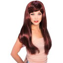 コスプレ 仮装 グラマーウィッグ(レッド/ブラック) 【 コスプレ 衣装 ハロウィン パーティーグッズ かぶりもの ウィッグ かつら プチ仮装 髪の毛 カツラ ハロウィン 衣装 ロングヘアー 変装グッズ 】