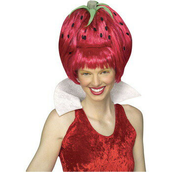 コスプレ 仮装 ストロベリー(Strawberry Tart Wig) 【 コスプレ 衣装 ハロウィン パーティーグッズ かぶりもの ウィッグ かつら 髪の毛 プチ仮装 ウケる 面白かつら 変装グッズ ハロウィン 衣装 カツラ 笑えるかつら 】 1