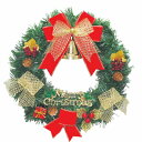 【取寄品】 PVCリース 30cm スタンダード 【 壁飾り 雑貨 玄関 デコレーション クリスマスパーティー クリスマスリース ドア飾り 装飾 パーティーグッ...