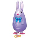 【取寄品】 お散歩うさちゃん パープル 10枚入 【 パーティ 飾り アニマル 動物 風船 ヘリウムガス フィルム風船 お散歩バルーン パーティー用品 マイラー...