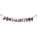120cmハロウィンHWバナー ホラースカル 【 インテリア 雑貨 デコレーション ウォールバナー ガーランドバナー 装飾品 飾り 】
