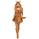 コスプレ 仮装 レディーフォックス 大人用 ML 【 コスプレ 衣装 ハロウィン 仮装 コスチューム アニマル 動物 パーティーグッズ レディース 余興 女性用...