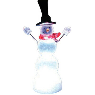 11cmアクリルLED ハットスノーマン 【 クリスマスパーティー 店内 店舗 装飾 パーティーグッズ モチーフライト 卓上 クリスマス飾り オブジェ 置物 入り口 電飾 店先 雑貨 デコレーション 】