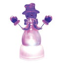 11cmアクリルLED 青マフラースノーマン 【 クリスマス飾り デコレーション 電飾 オブジェ 卓上 店舗 パーティーグッズ 装飾 置物 店先 雑貨 クリスマ...