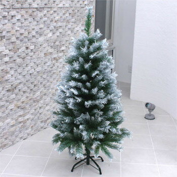クリスマスツリー 120cmスノーデコツリー 【 白 装飾 飾り ホワイトツリー 雪 ヌードツリー 】