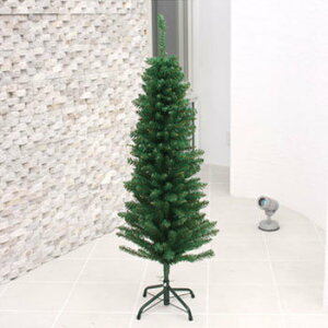 クリスマスツリー 120cmとんがりクリスマススリムツリー 【 飾りなし 細い 装飾 グリーンヌードツリー 】