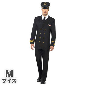 楽天パーティワールドコスプレ 仮装 ネイビーオフィサー（艦長） メンズ 大人用 M 【 コスプレ 衣装 ハロウィン 仮装 コスチューム 男性用 パーティーグッズ 余興 海軍 船長 】