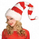 【あす楽12時まで】 赤白ストライプハット(サンタ帽子) 【 サンタ コスプレ 爆笑 変装グッズ 小物 面白 おもしろ クリスマス 笑える キャップ かぶりもの 仮装 】 その1