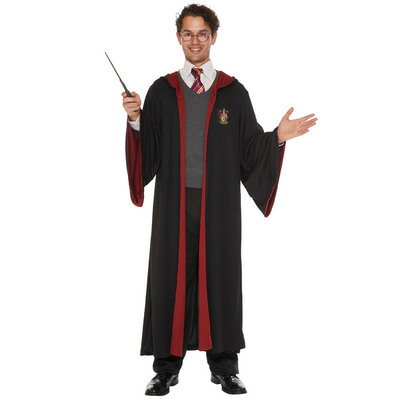 コスプレ 仮装 男性用グリフィンドールローブ 【 コスプレ 衣装 ハロウィン 仮装 コスチューム ローブ 公式 グッズ 魔法学園 ユニバーサルスタジオ 正規ライ...