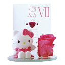 【取寄品】 ハローキティ バースデーKitty 7月 【 花 プリザーブドフラワー インテリア雑貨 】