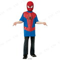 スパイダーマンTシャツ 子供用 L (マスク付き)