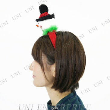 スマイルスノーマンカチューシャ 【 クリスマス 飾り ヘアーアクセサリー 変装グッズ 小物 コスプレ 仮装 ヘッドバンド 髪飾り 】