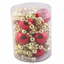 クリスマス ツリー オーナメント プラボールガーランド ゴールド&レッド 8mm 【 クリスマス オーナメント クリスマス飾り ツリー飾りセット 雑貨 クリスマ...