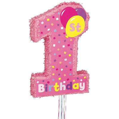 【取寄品】 ピニャータ 1stバースデーガール 【 1歳誕生日 くすだま イベント用品 デコレーション 装飾品 バースデー…