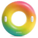 INTEX(インテックス) レインボーオンブルチューブ 119cm 58202 【 101cm〜120cm ビッグサイズ 水遊び用品 海水浴 浮輪 ウキワ うき...