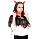 コスプレ 仮装 Patymo デビルケープ 【 コスプレ 衣装 ハロウィン 仮装 コスチューム 悪魔 デビル 大人用 余興 レディース 女性用 パーティーグッズ 】