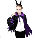 コスプレ 仮装 Patymo イーブルウィッチケープ 【 コスプレ 衣装 ハロウィン 仮装 コスチューム 魔女 童話 悪役 魔法使い 女性用 レディース 大人用 おとぎ話 余興 眠れる森の美女 パーティーグッズ 】