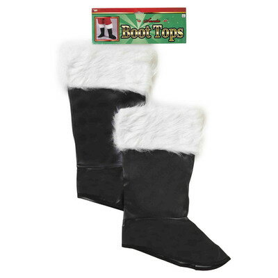 サンタブーツトップ 【 サンタ コスプレ シューズ 仮装 靴 変装グッズ クリスマス 小物 ブーツカバー 】