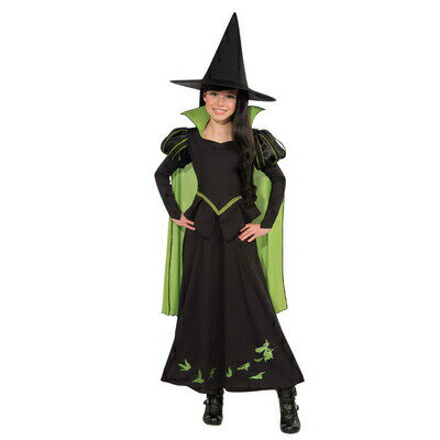 コスプレ 仮装 ウィキッドウィッチ 子供用 M (WICKED WITCH OF THE WEST) 【 コスプレ 衣装 ハロウィン 仮装 コスチューム 子供 魔女 女の子 正規ライセンス品 パーティーグッズ キッズ オズの魔法使い 子ども用 こども 公式 ゴシックウィッチ 映画キャラクター 】