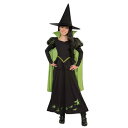 魔女 コスプレ 仮装 ウィキッドウィッチ 子供用 S (WICKED WITCH OF THE WEST) 【 コスプレ 衣装 ハロウィン 仮装 コスチューム 子供 魔女 正規ライセンス品 オズの魔法使い パーティーグッズ 子ども用 キッズ 女の子 公式 ゴシックウィッチ Wicked こども 】