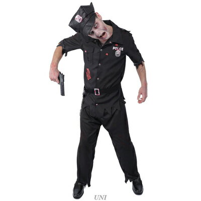 コスプレ 仮装 ZOMBIE COLLECTION Zombie Police ゾンビポリス 【 コスプレ 衣装 ハロウィン 仮装 コスチューム ol ポリス パーティーグッズ 怖い グロテスク ホラー スプラッター 大人用 余興…