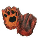 コスプレ 仮装 指なしアニマル手袋 オレンジ 【 コスプレ 衣装 ハロウィン 動物 アニマル ローブ ハロウィン 衣装 プチ仮装 変装グッズ パーティーグッズ グローブ 】