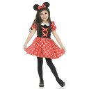 コスプレ 仮装 リトルミスマウス レッド 子供用 SM 【 コスプレ 衣装 ハロウィン 仮装 コスチューム 子供 パーティーグッズ 子ども用 キッズ マウスガール こども 】