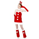 サンタ コスプレ CLUB QUEEN Pop Bunny Santa(ポップバニーサンタ) 【 コスプレ 衣装 レディース 服 動物 アニマル セクシー コスチューム ワンピース バニー ノースリーブ ラビット うさぎ サンタクロース 大人用 サンタコスプレ 袖なし 仮装 女性用 サンタ服 兎 】